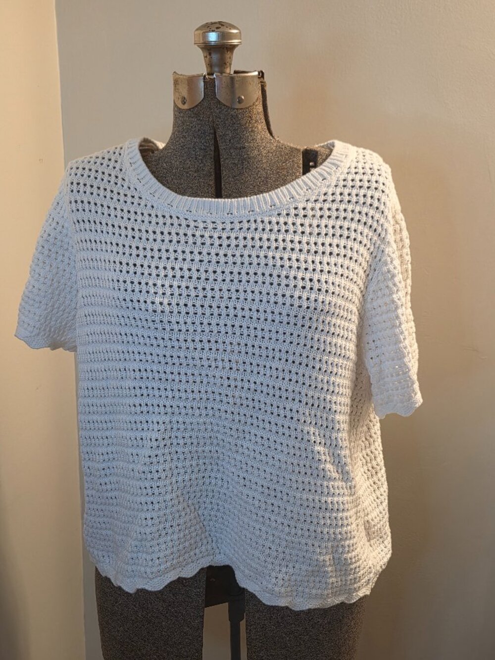 Cotton Crochet Top XL